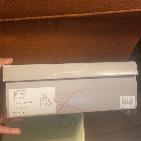 Bakers - Rayne Black & silver suede platform sandals - Picture 9 of 9